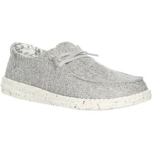 New Hey Dude Gray Linen Women's Flats. Size 7